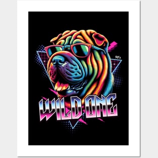 Wild One Shar Pei Posters and Art